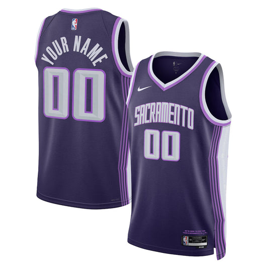 Sacramento Kings 2025/26 City Edition Swingman Custom Jersey - Purple