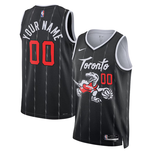 Toronto Raptors 2025/26 City Edition Swingman Custom Jersey - Black