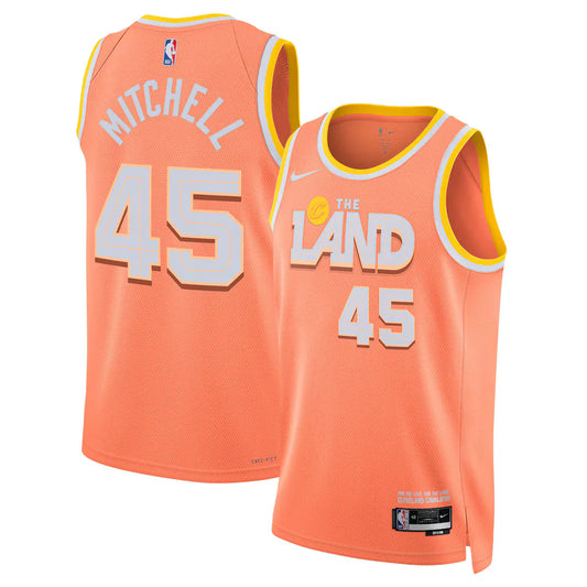 Donovan Mitchell Cleveland Cavaliers 2025/26 Swingman Jersey - Orange - City Edition