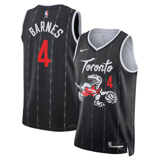 Scottie Barnes Toronto Raptors 2025/26 Swingman Jersey - Black - City Edition
