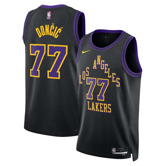 Luka Dončić Los Angeles Lakers 2025/26 Swingman Jersey - Black - City Edition