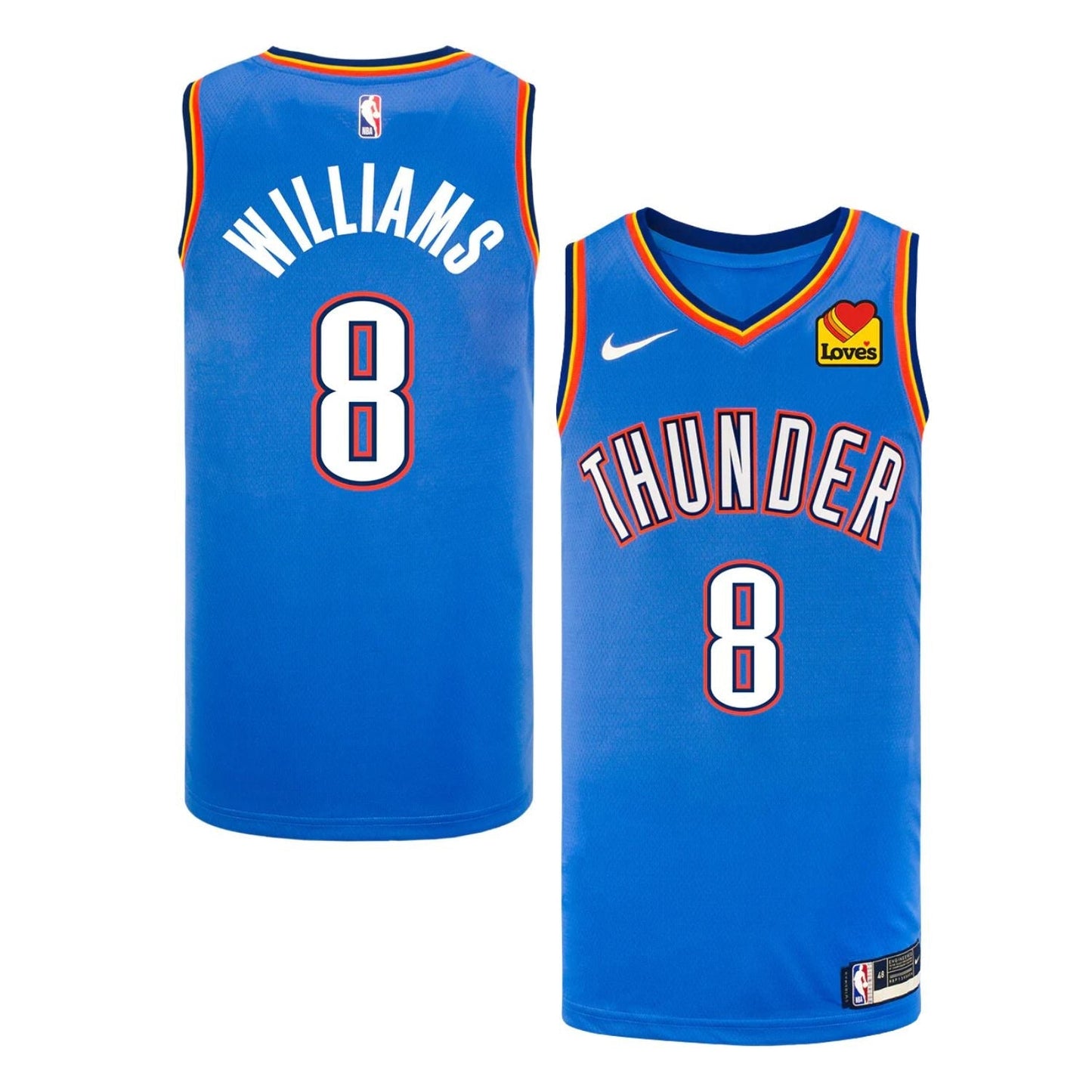 Basketball Jalen Williams Oklahoma City Thunder 8 Jersey