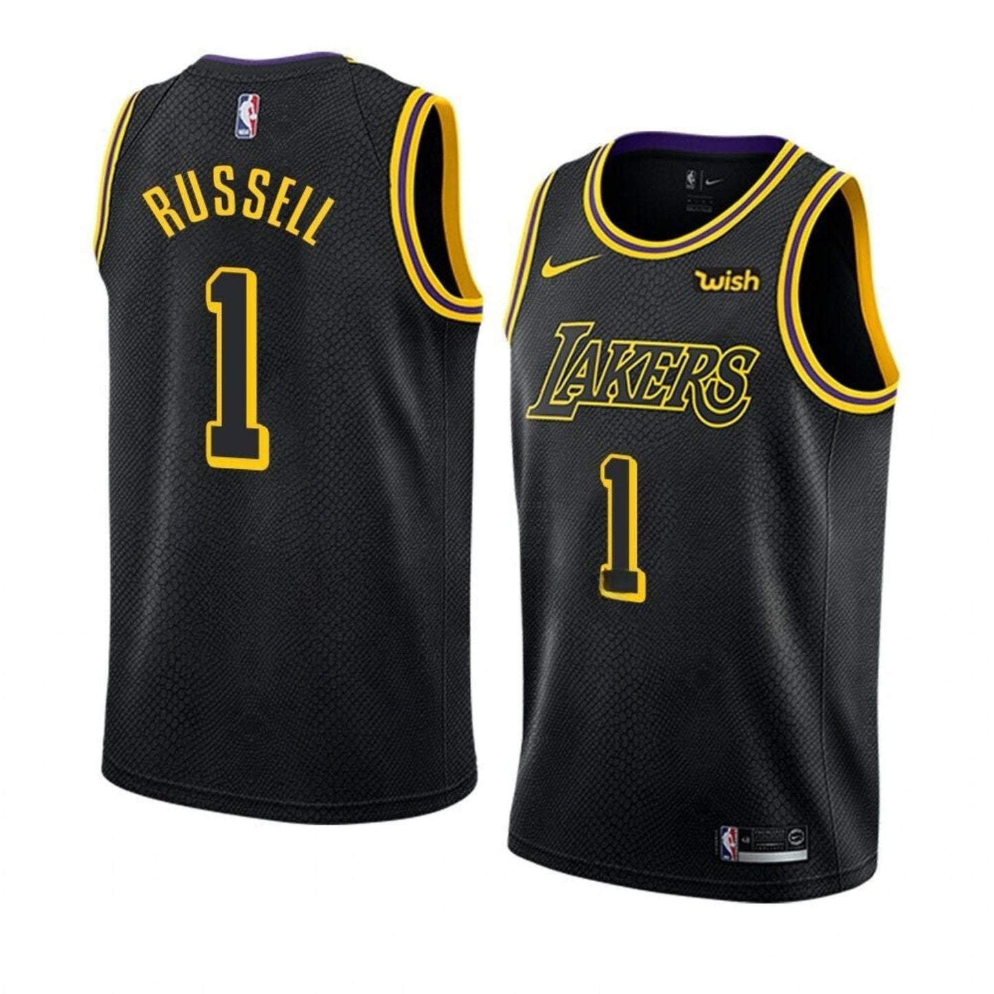 Basketball D'angelo Russell Los Angeles Lakers 1 Jersey