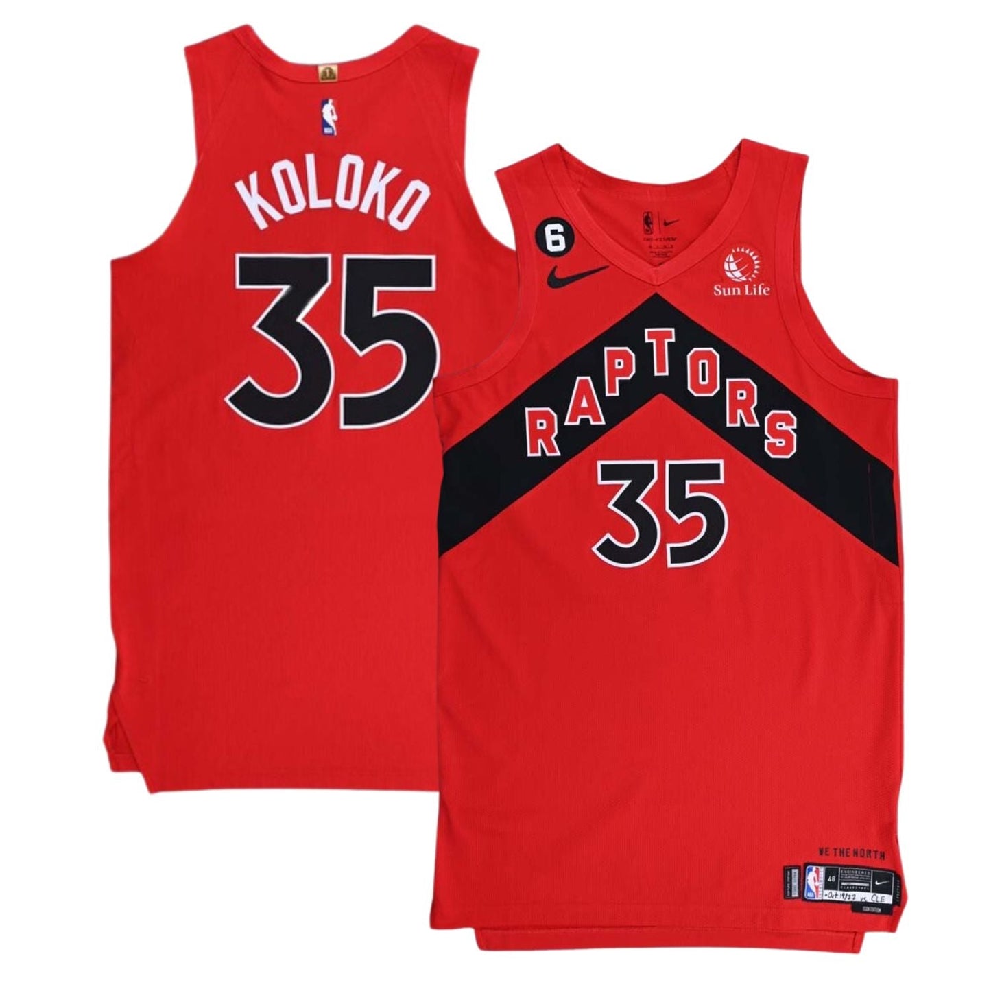 Christian Koloko Toronto Raptors 35 Jersey