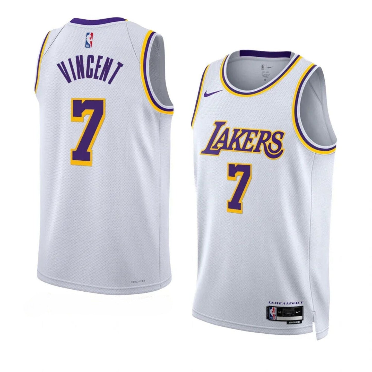 Basketball Gabe Vincent Los Angeles Lakers 7 Jersey