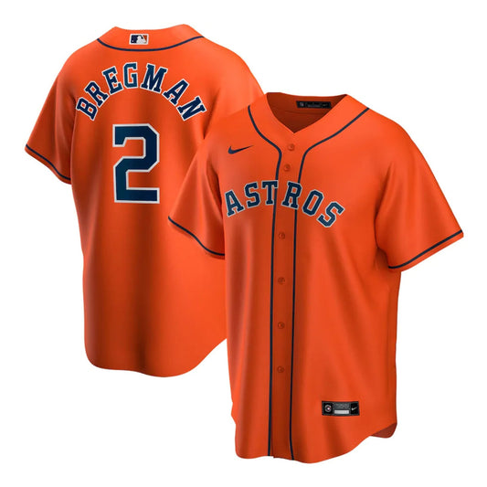 Baseball Alex Bregman Houston Astros 2 Jersey
