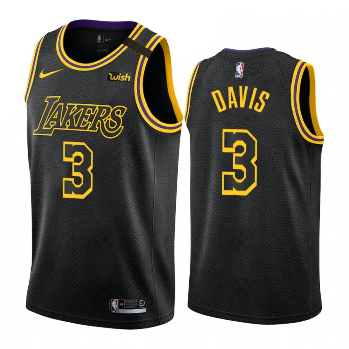 Basketball Anthony Davis Los Angeles Lakers 3 jersey