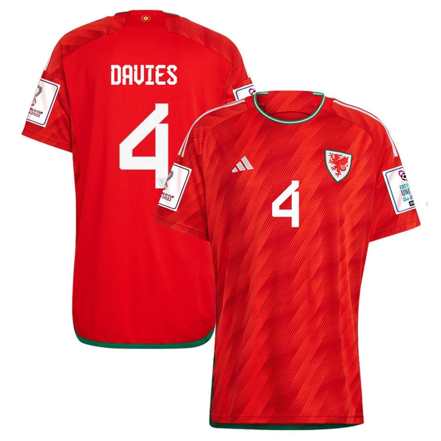 Ben Davies Wales 4 Fifa World Cup Jersey