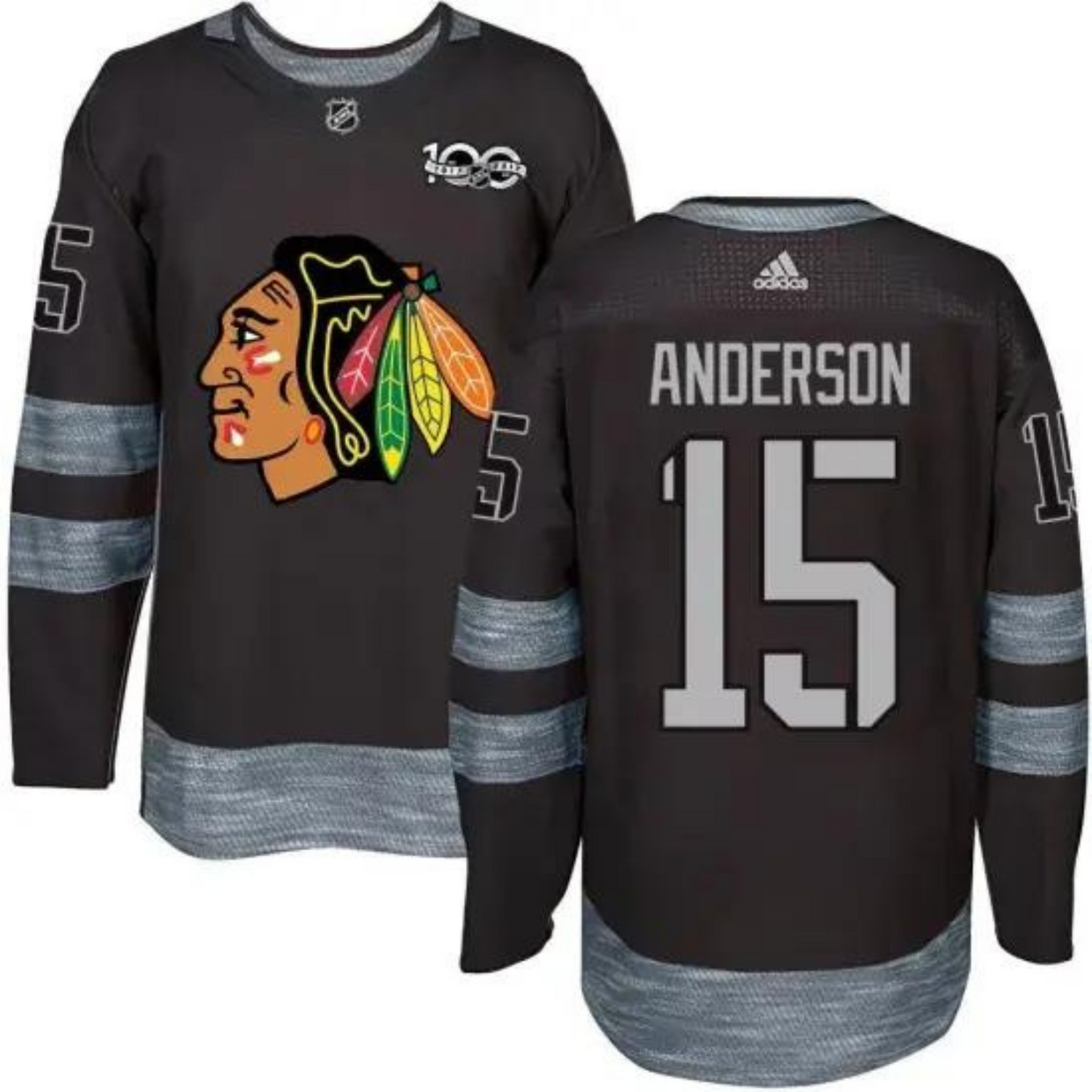 Hockey Joey Anderson Chicago Blackhawks 15 Jersey