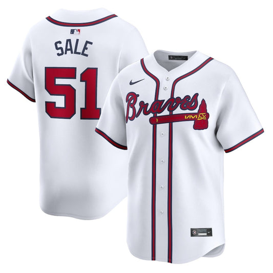 Chris Sale Alatana Braves Baseball 51 Jersey