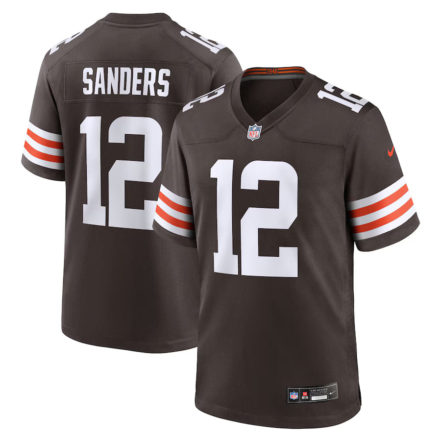 Football Cleveland Browns Game Home Jersey Football 2025 Draft - Brown - Shedeur Sanders