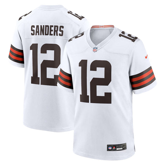 Football Cleveland Browns Game Road Jersey Football 2025 Draft - White - Shedeur Sanders