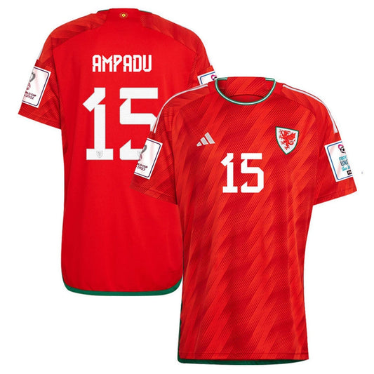 Ethan Ampadu Wales 15 Fifa World Cup Jersey