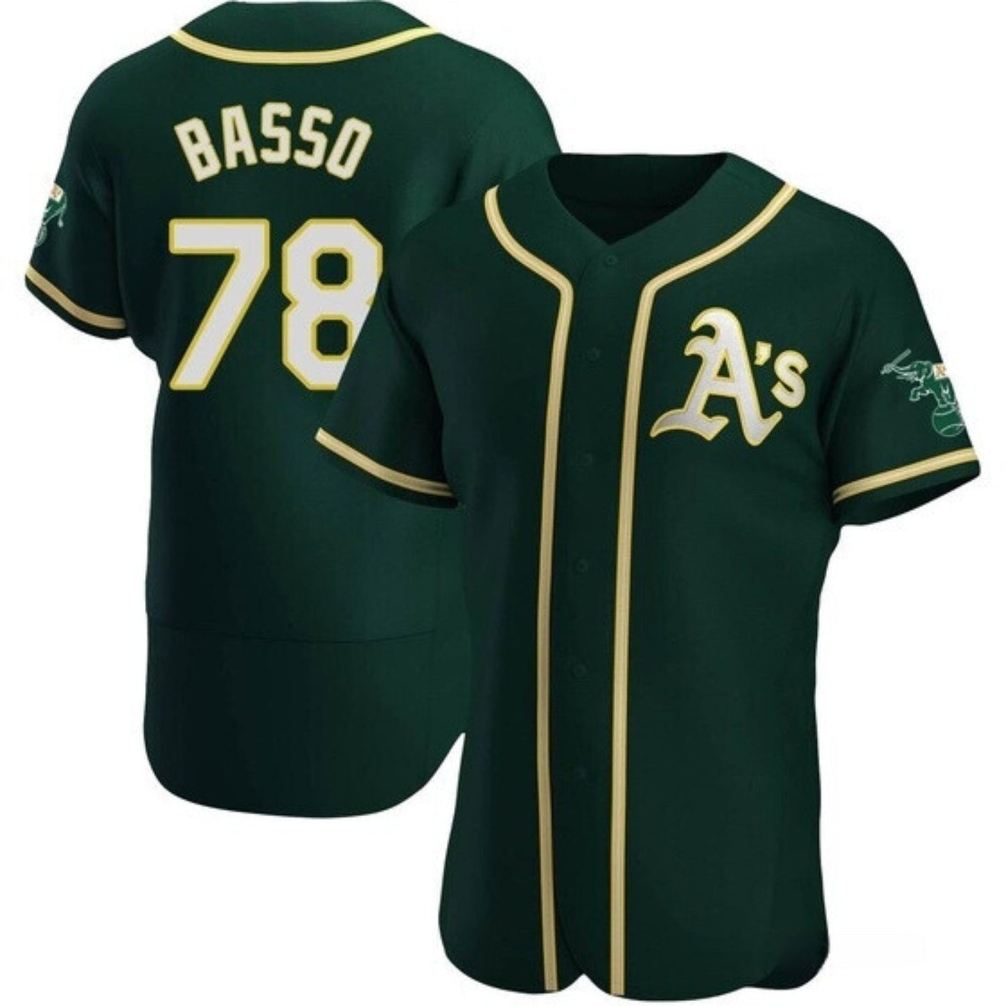 Baseball Brady Basso Oakland Atheltics 78 Jersey