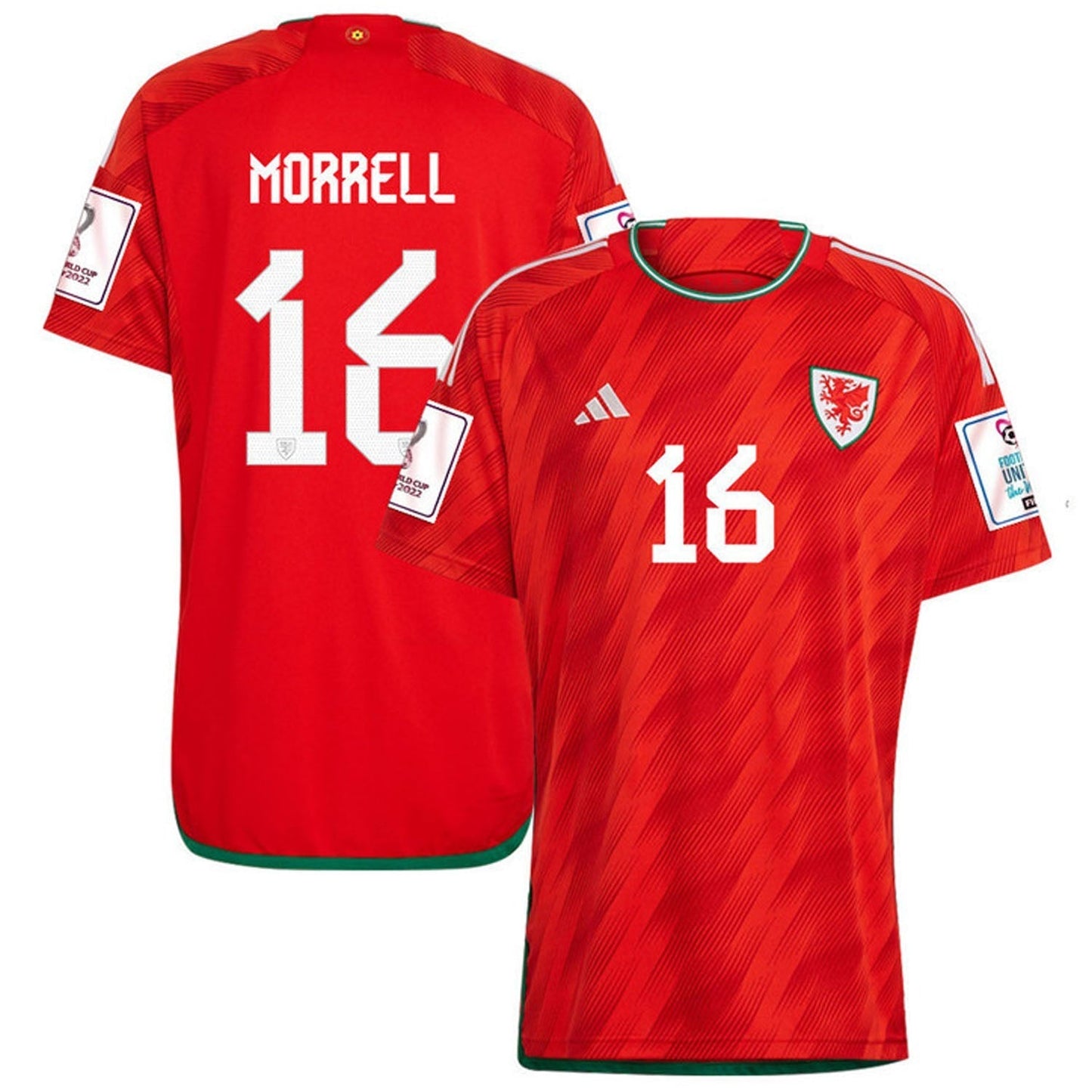 Joe Morrell Wales 16 Fifa World Cup Jersey