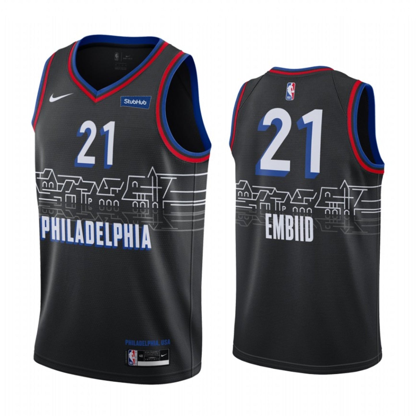 Basketball Joel Embiid Philadelphia 76ers 21 Jersey
