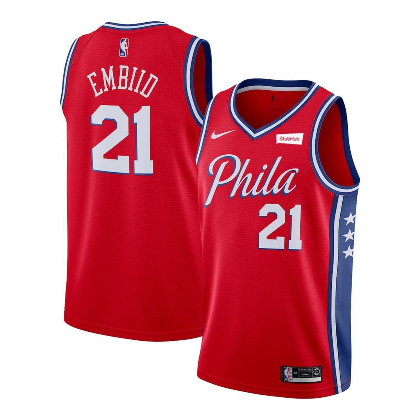 Basketball Joel Embiid Philadelphia 76ers 21 Jersey