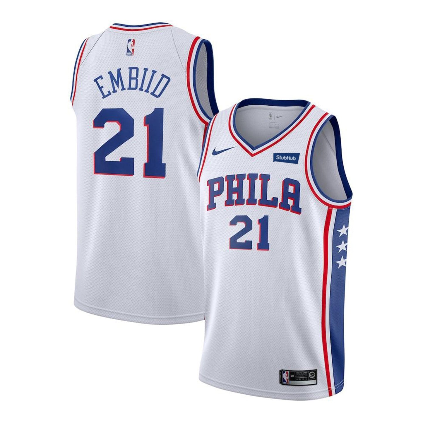 Basketball Joel Embiid Philadelphia 76ers 21 Jersey