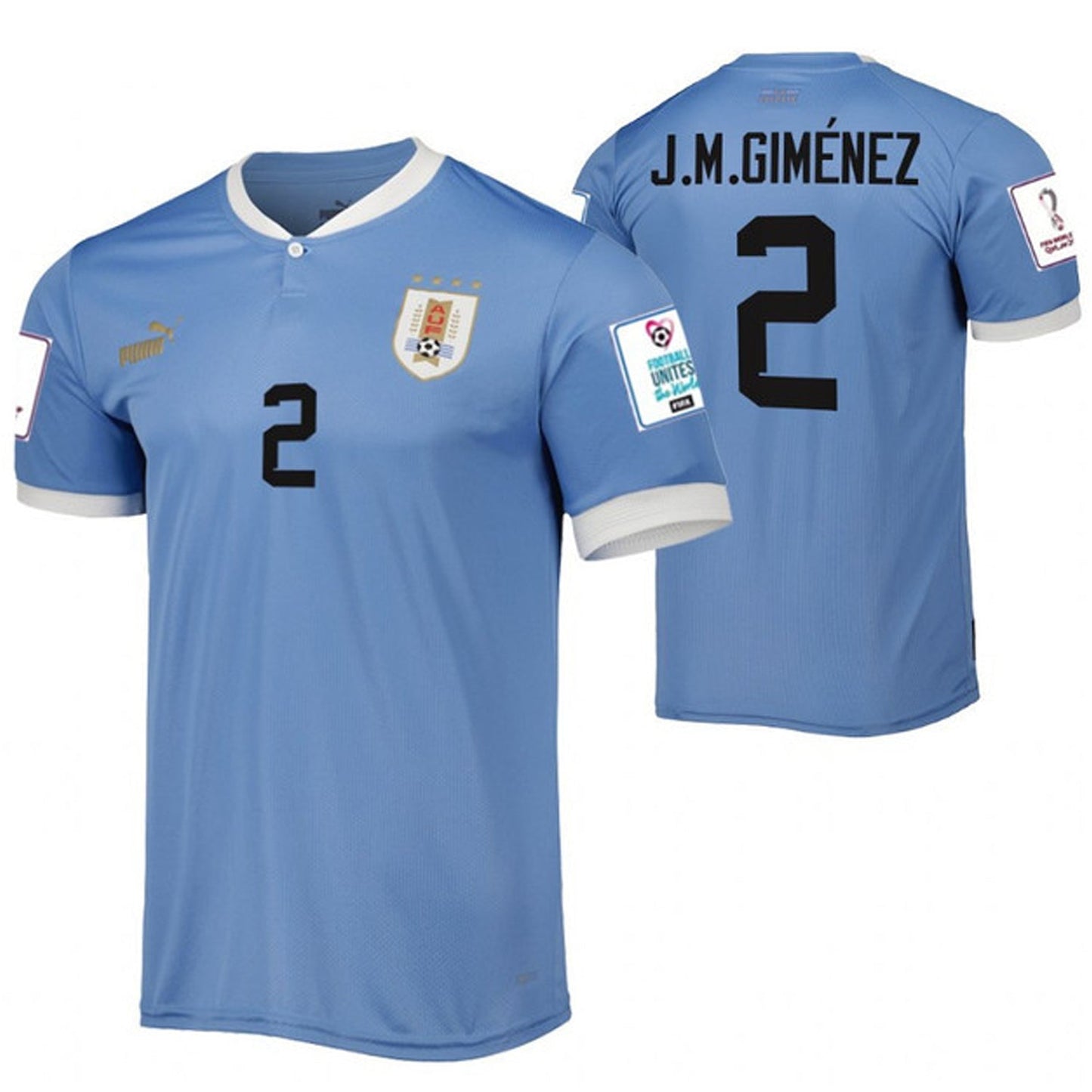 Jose Gimenez Uruguay 2 Fifa World Cup Jersey