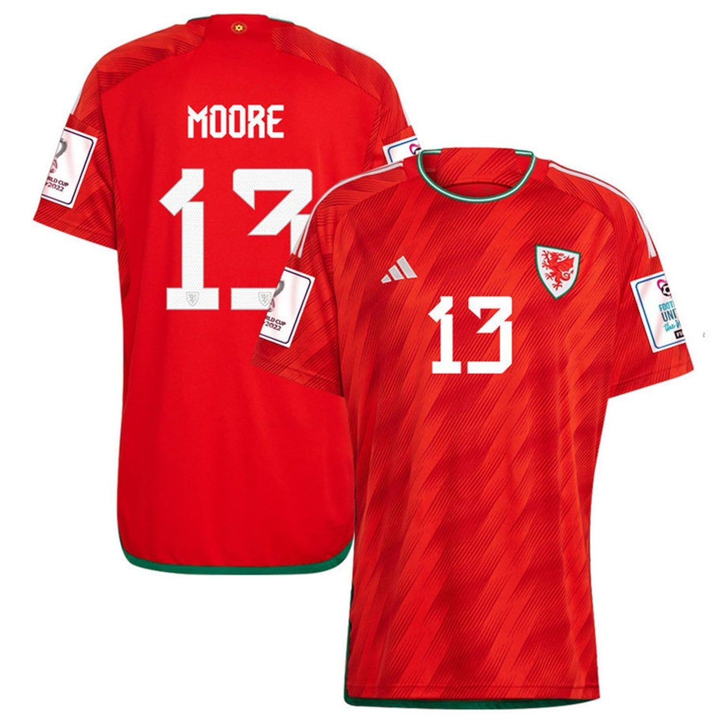 Kieffer Moore Wales 13 Fifa World Cup Jersey