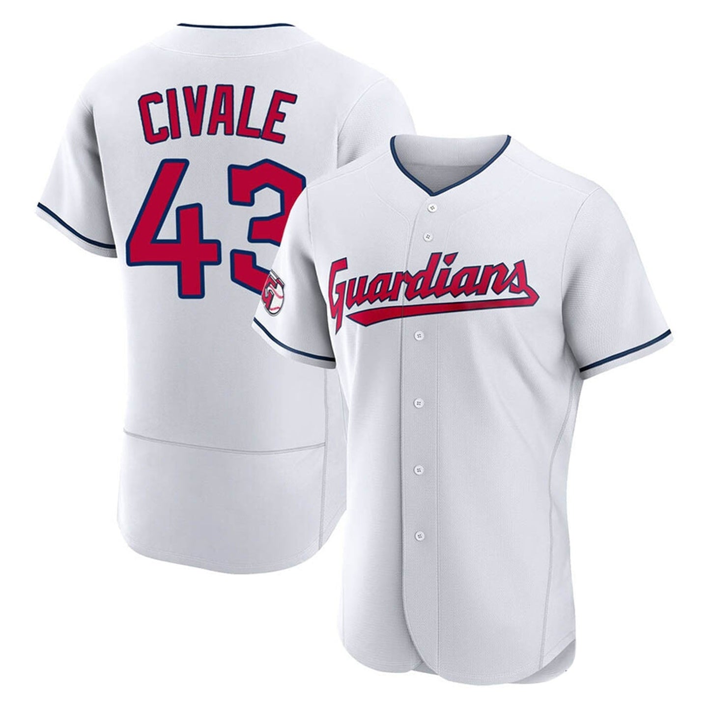 Baseball Aaron Civale Cleveland Guardians 43 Jersey