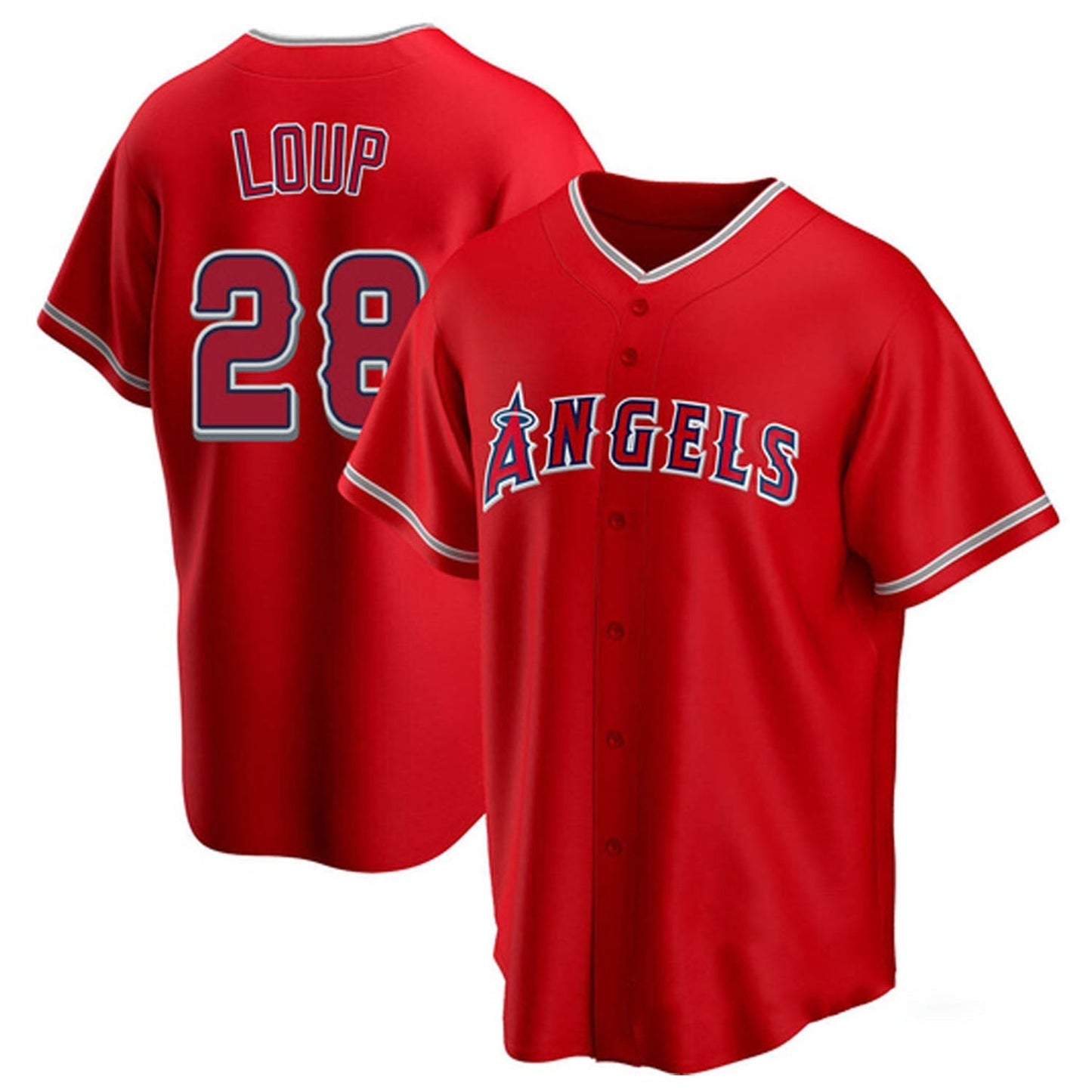 Baseball Aaron Loup Los Angeles Angels 28 Jersey