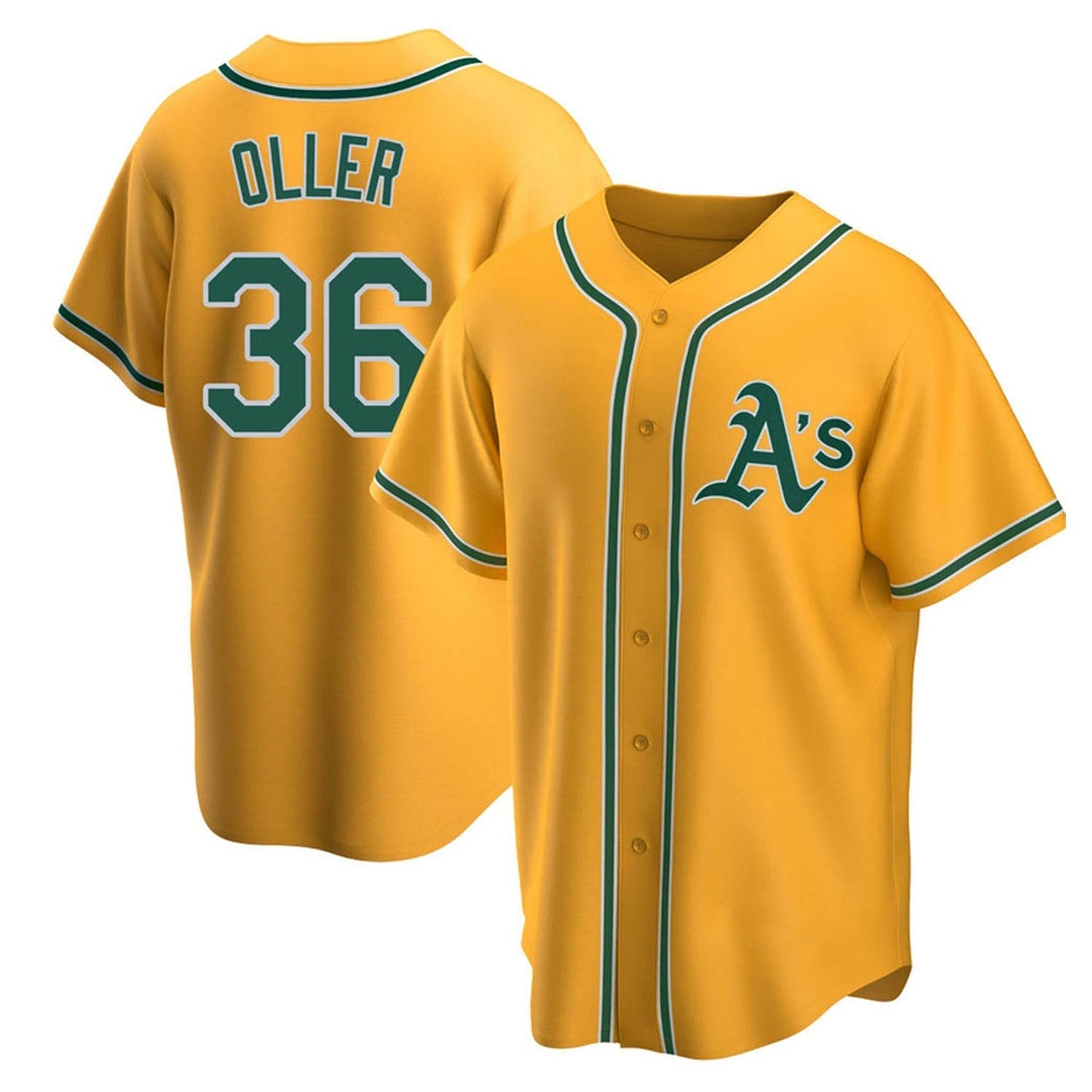 Baseball Adam Oller Oakland Athletics 36 Jersey
