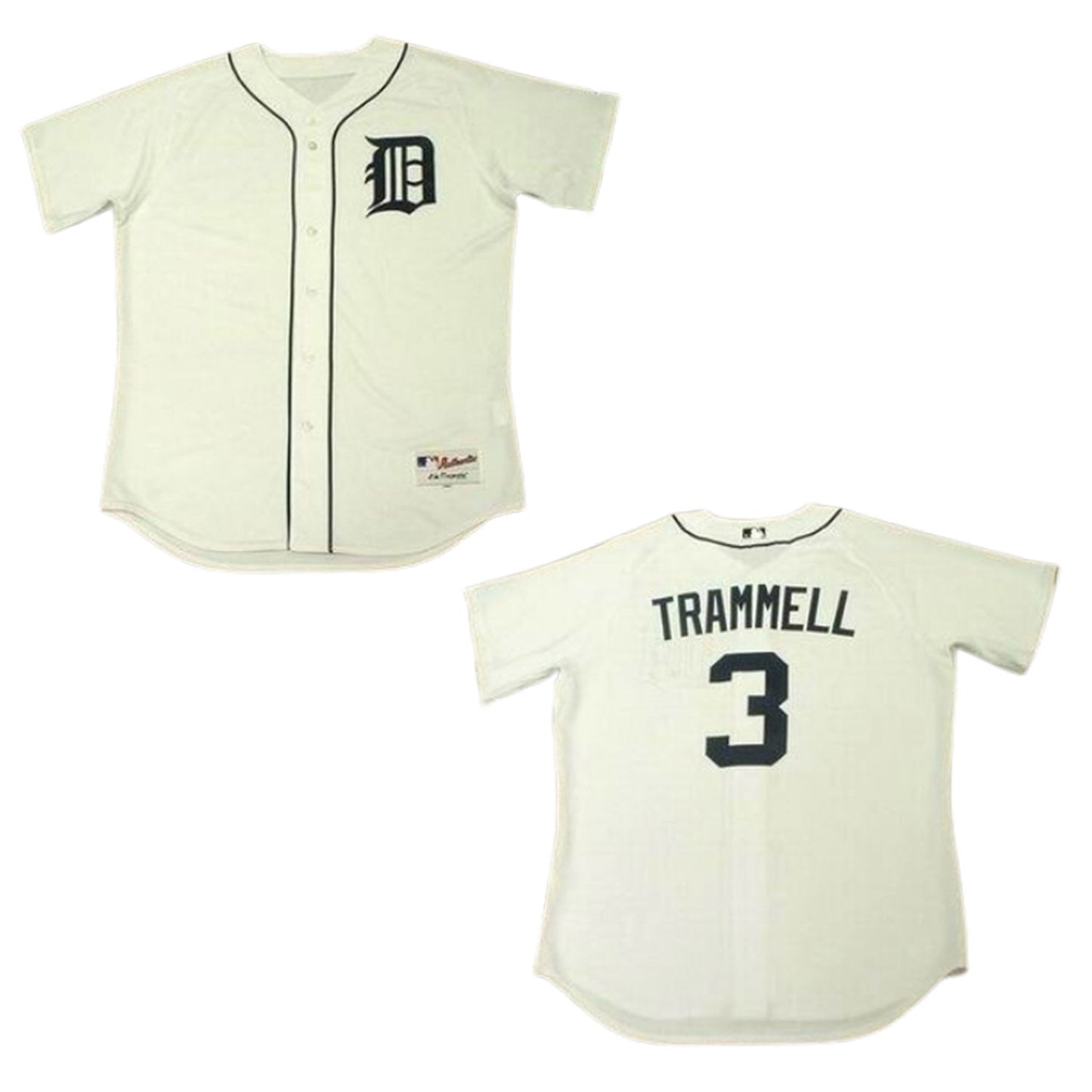 Baseball Alan Trammell Detroit Tigers 3 Jersey