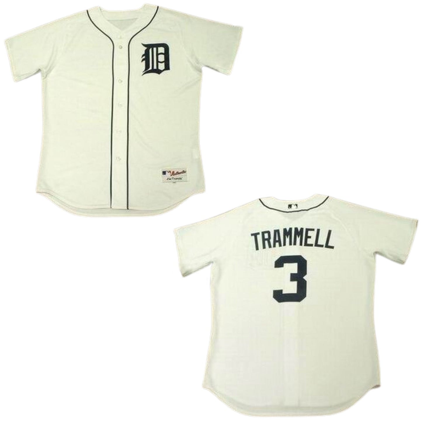 Baseball Alan Trammell Detroit Tigers 3 Jersey
