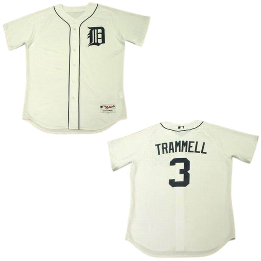 Baseball Alan Trammell Detroit Tigers 3 Jersey