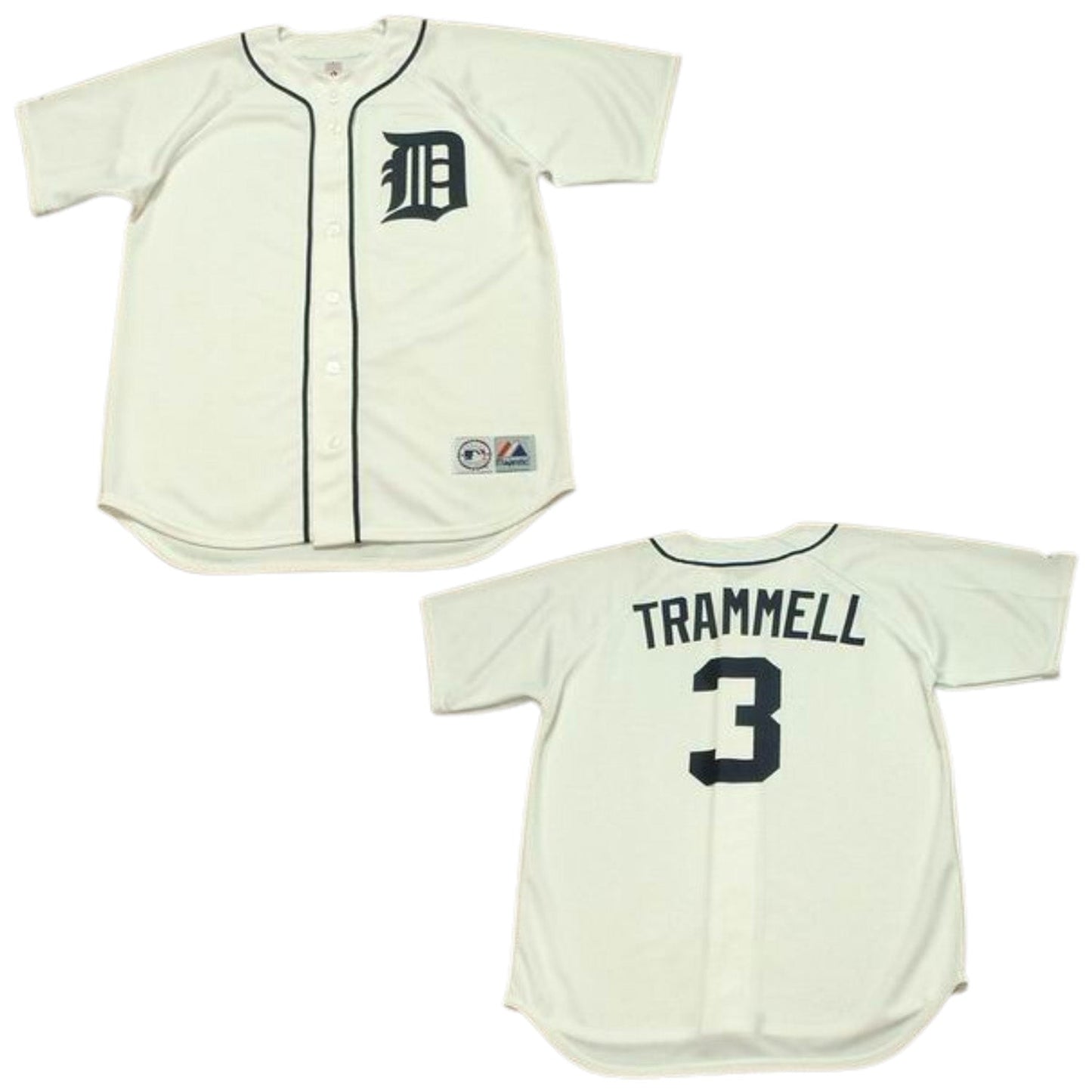 Baseball Alan Trammell Detroit Tigers 3 Jersey