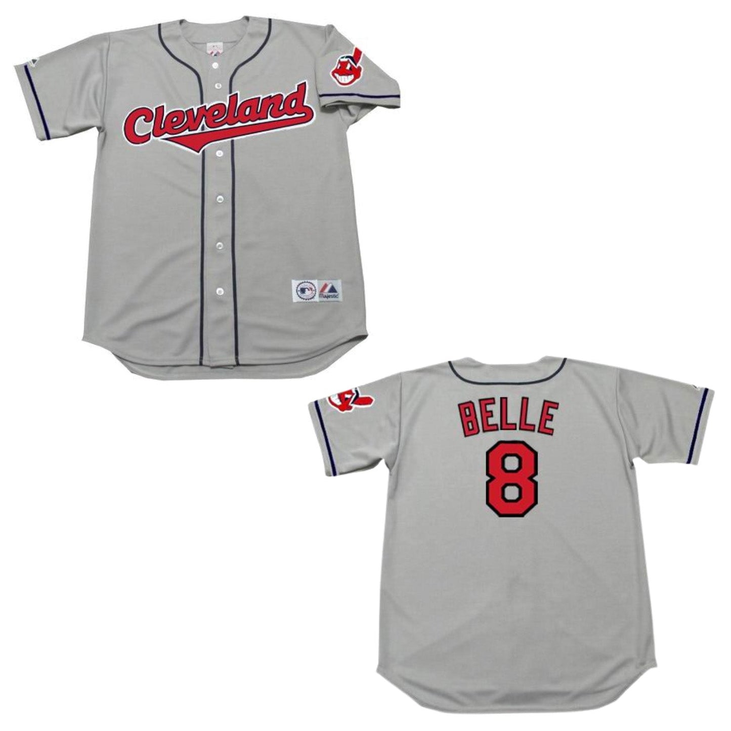 Baseball Albert Belle Cleveland Indians 8 Jersey