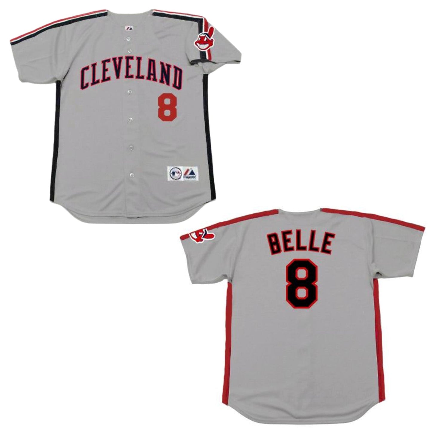 Baseball Albert Belle Cleveland Indians 8 Jersey