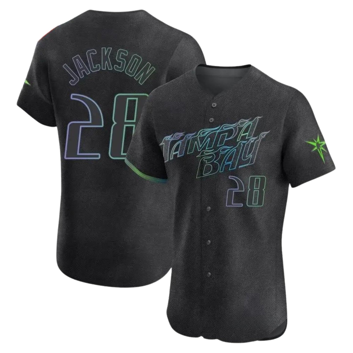 Baseball Alex Jackson Tampa Bay Rays 28 Jersey