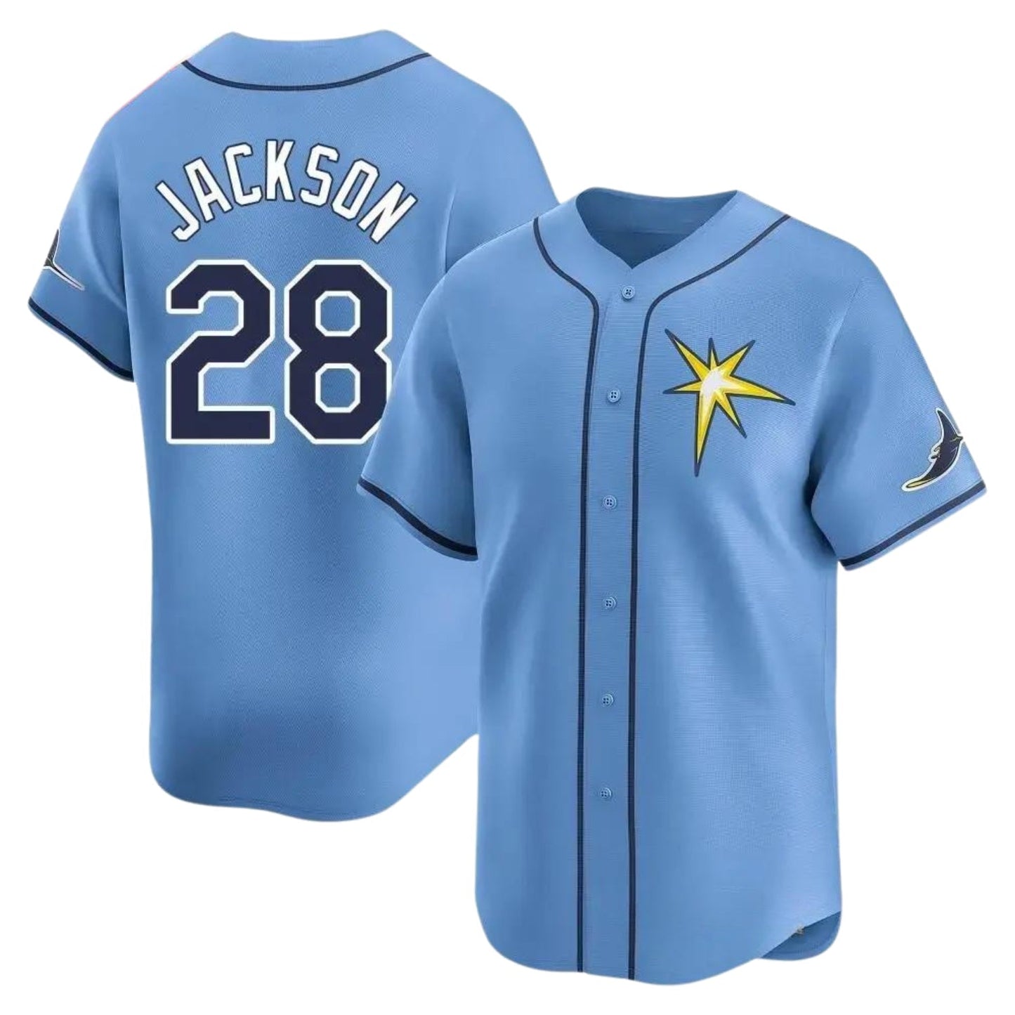 Baseball Alex Jackson Tampa Bay Rays 28 Jersey