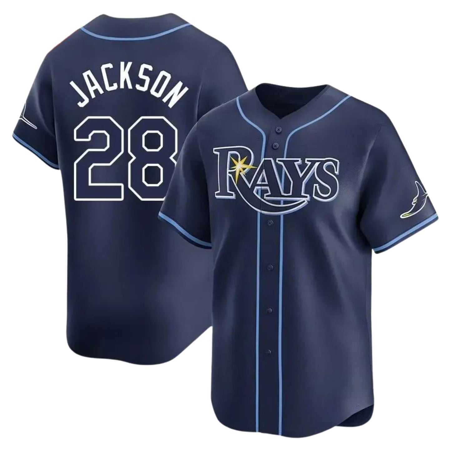 Baseball Alex Jackson Tampa Bay Rays 28 Jersey