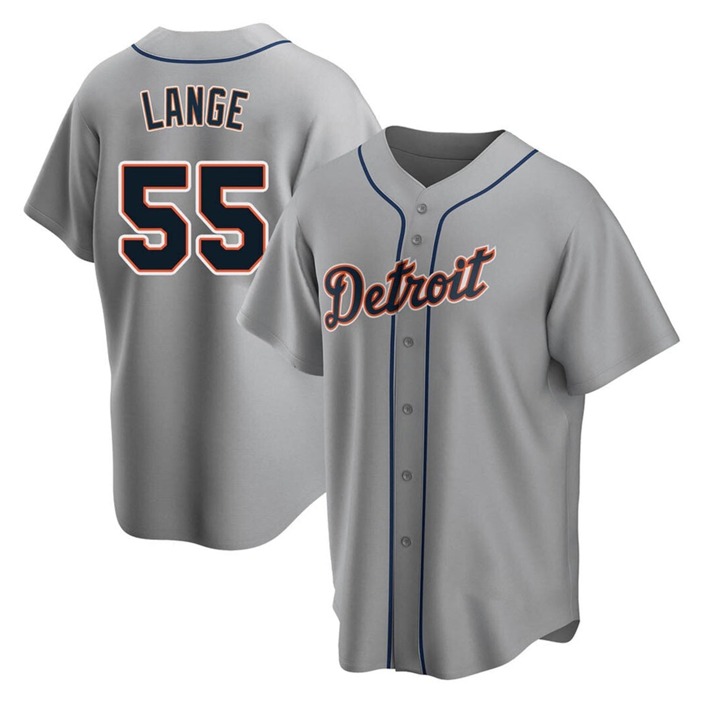 Baseball Alex Lange Detroit Tigers 55 Jersey