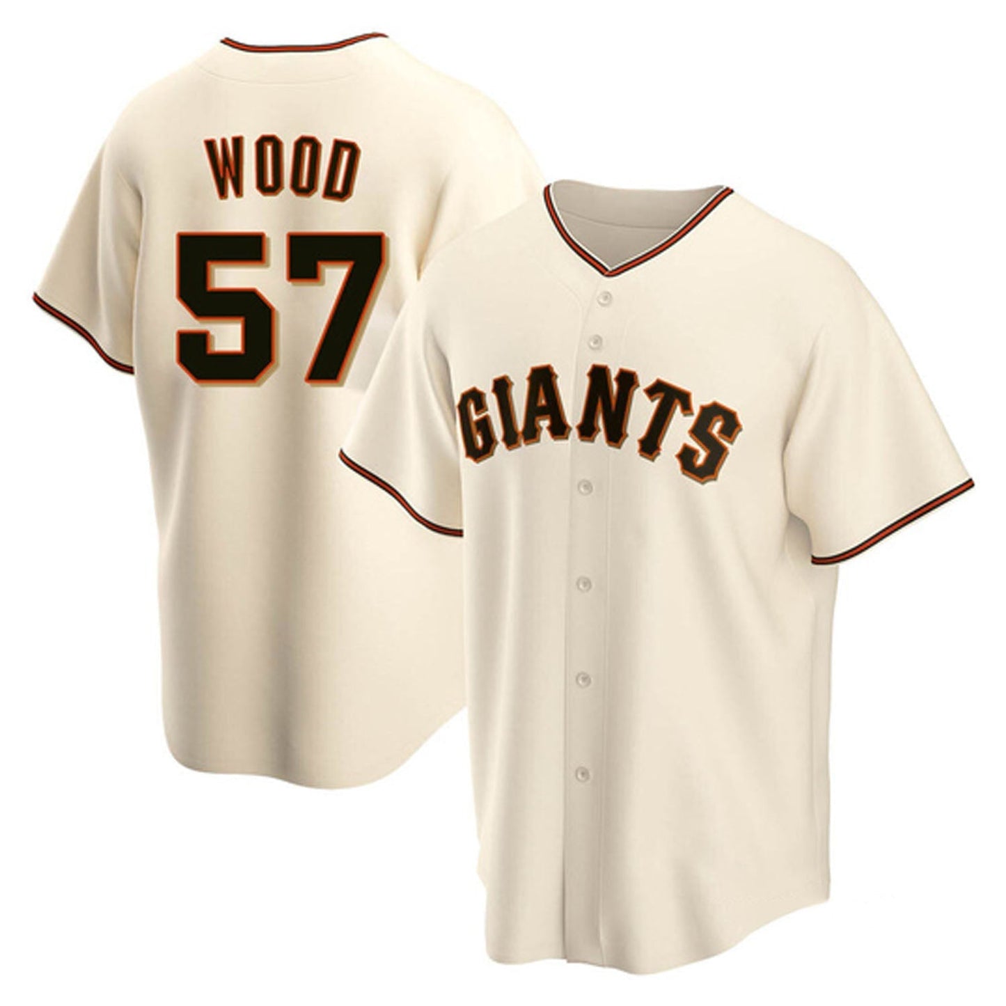 Baseball Alex Wood San Francisco Giants 57 Jersey