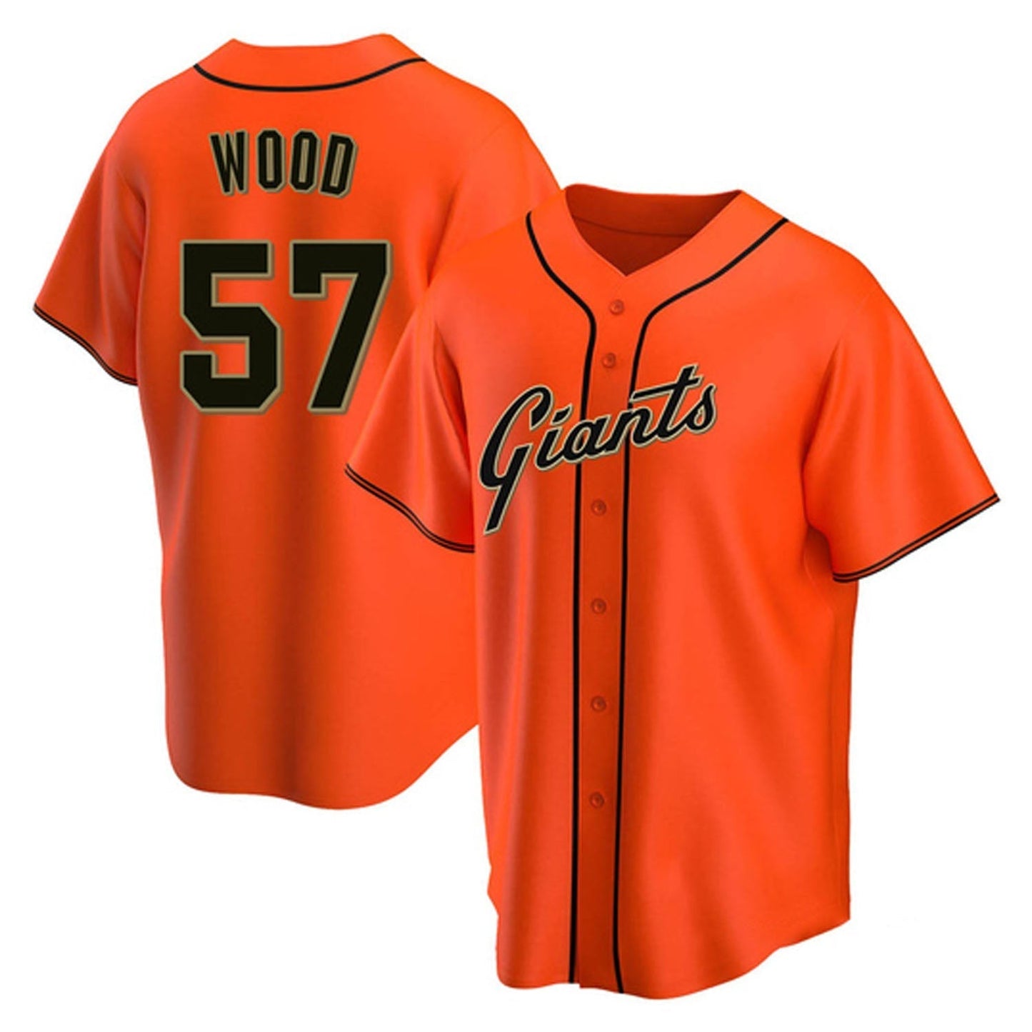 Baseball Alex Wood San Francisco Giants 57 Jersey
