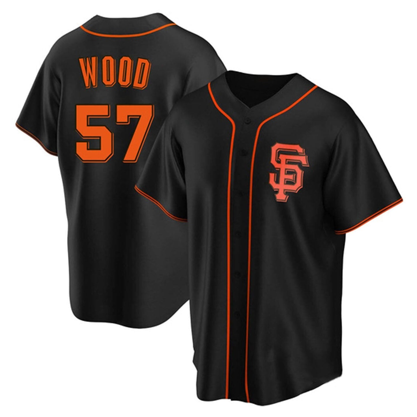 Baseball Alex Wood San Francisco Giants 57 Jersey