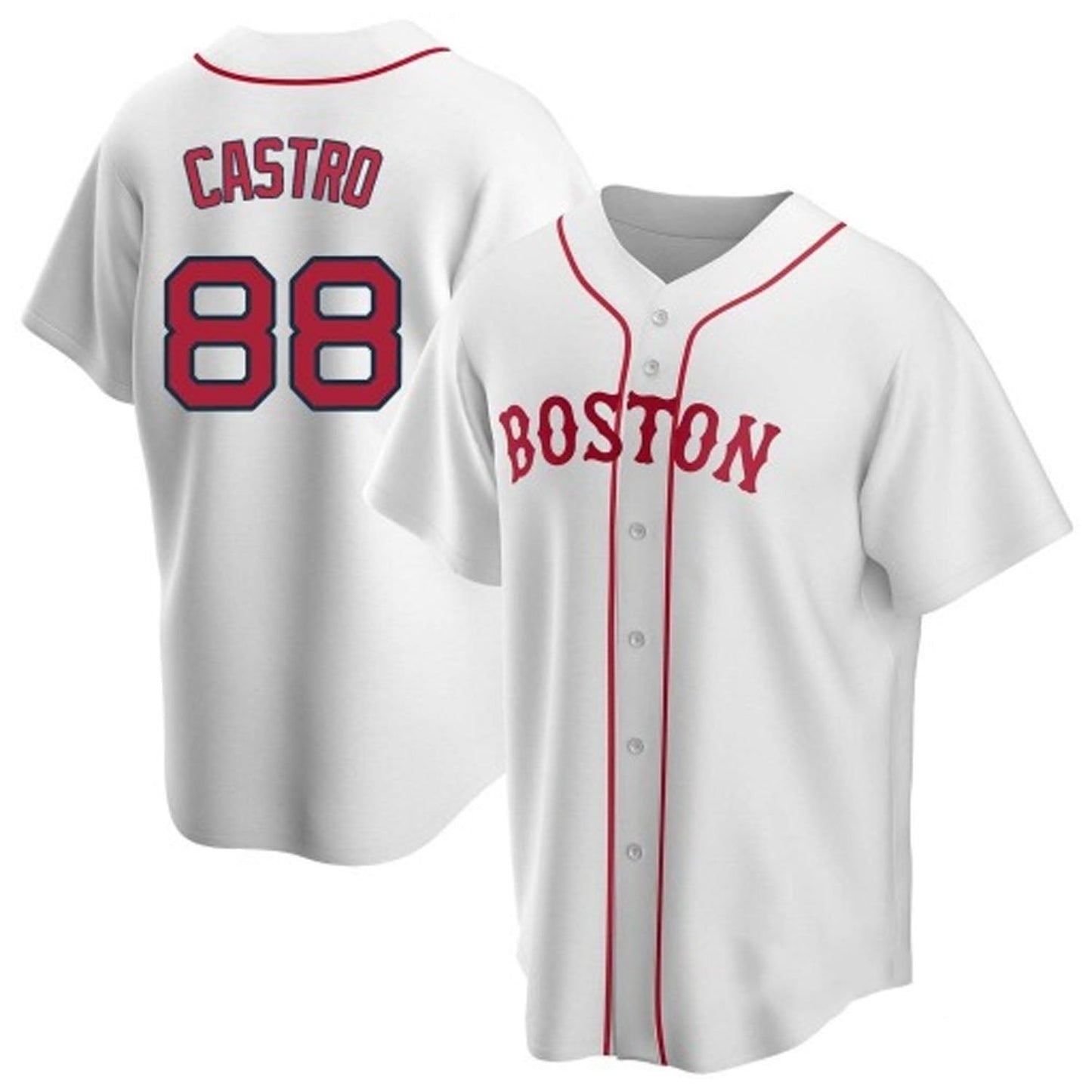 Baseball Allan Castro Boston Red Sox 88 Jersey
