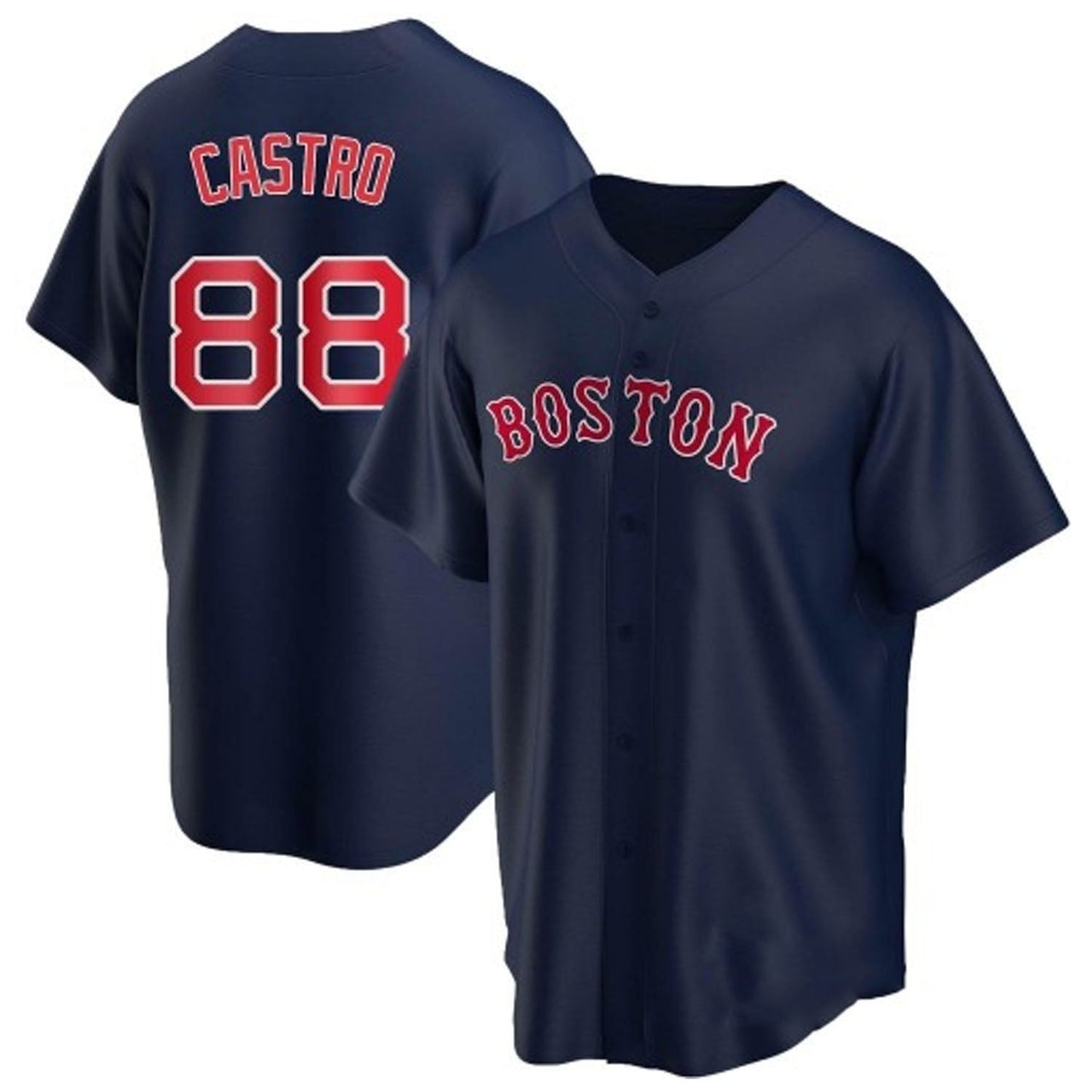 Baseball Allan Castro Boston Red Sox 88 Jersey