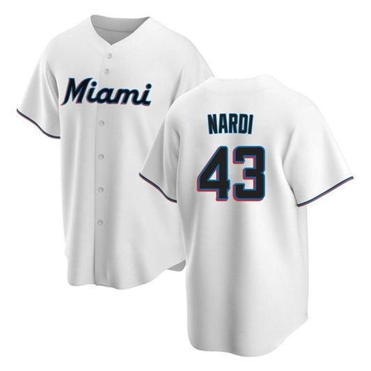 Baseball Andrew Nardi Miami Marlins 43 Jersey