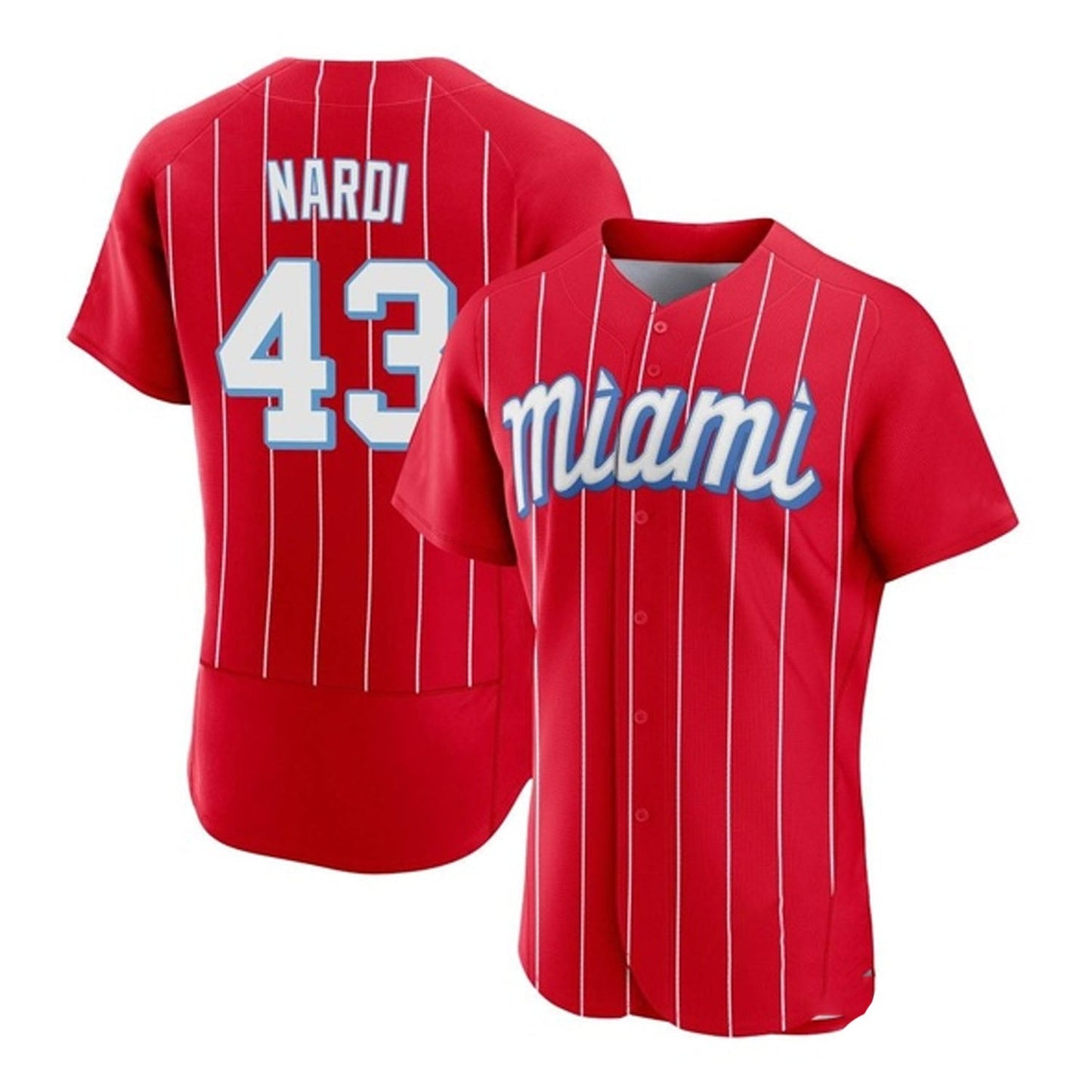 Baseball Andrew Nardi Miami Marlins 43 Jersey
