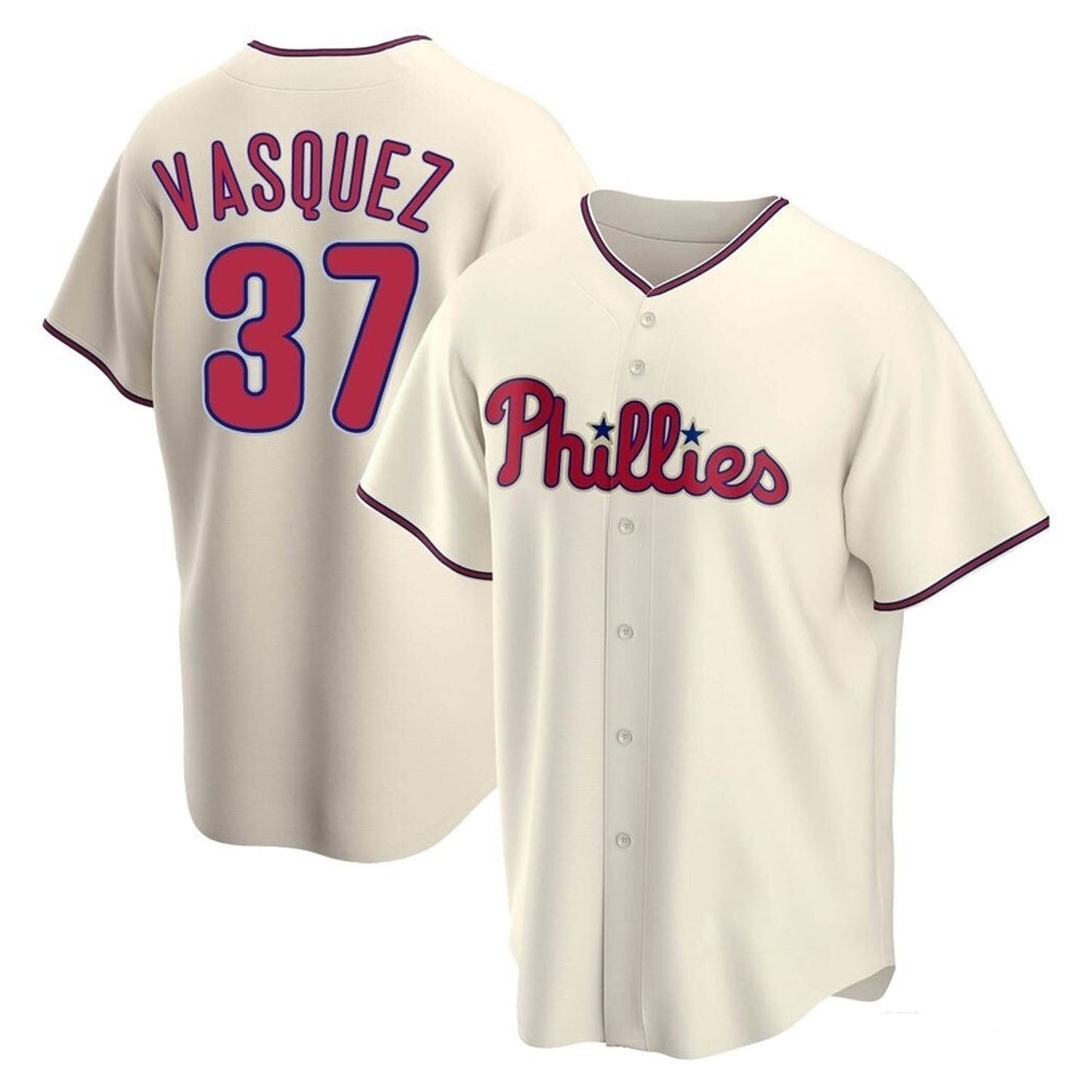 Baseball Andrew Vasquez Philadelphia Phillies 37 Jersey