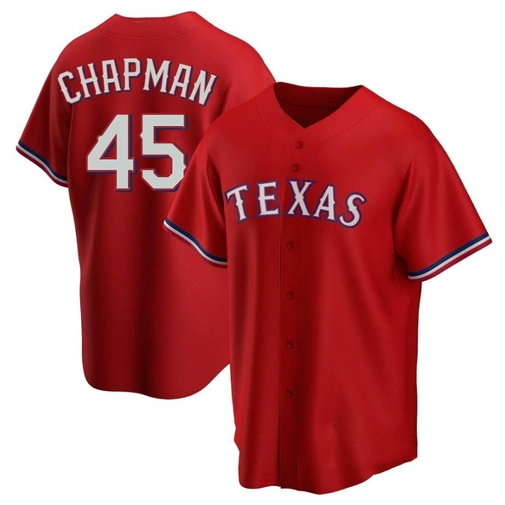 Baseball Aroldis Chapman Texas Ranger 45 Jersey