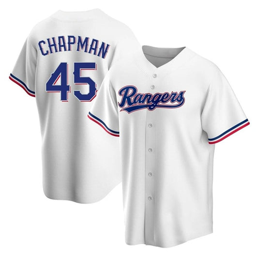 Baseball Aroldis Chapman Texas Ranger 45 Jersey