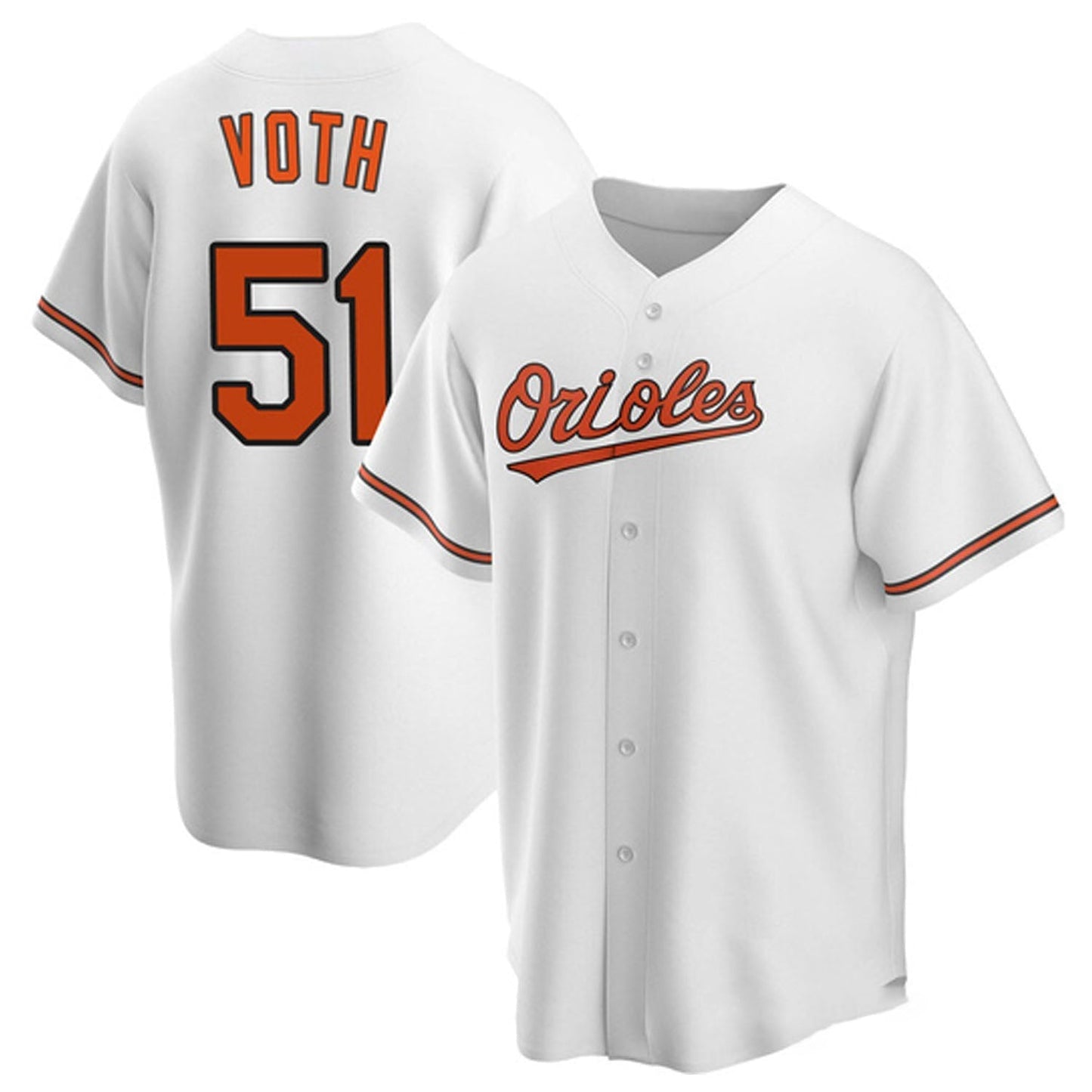 Baseball Austin Voth Baltimore Orioles 51 Jersey