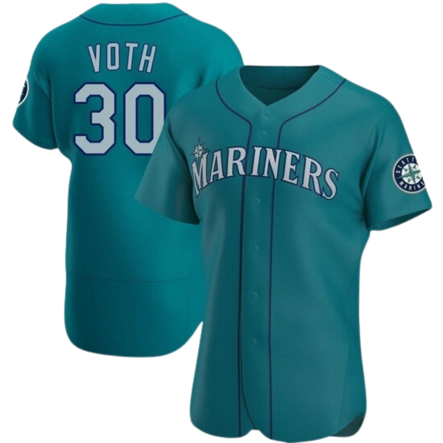 Baseball Austin Voth Seattle Mariners 30 Jersey
