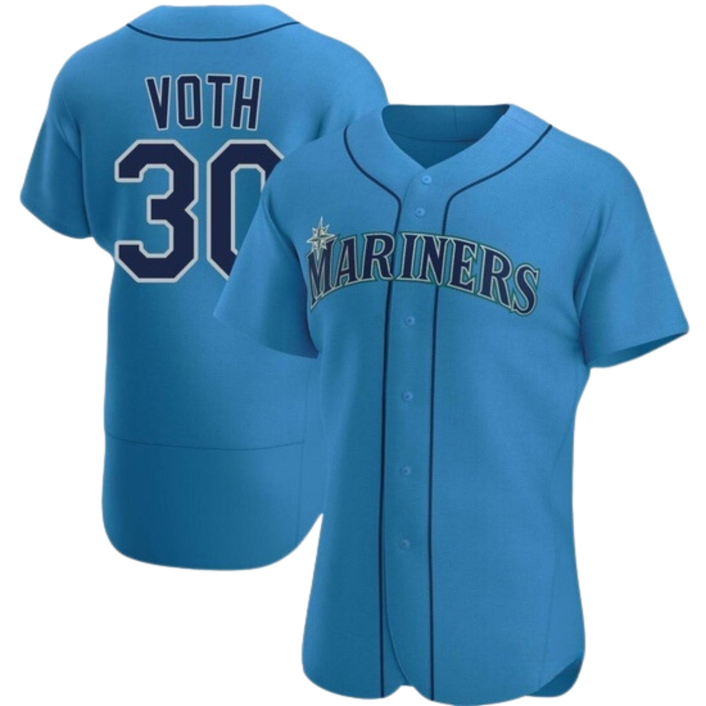 Baseball Austin Voth Seattle Mariners 30 Jersey